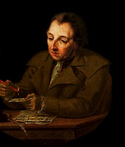 Carl Michael Bellman. Målning av Pehr Hilleström.